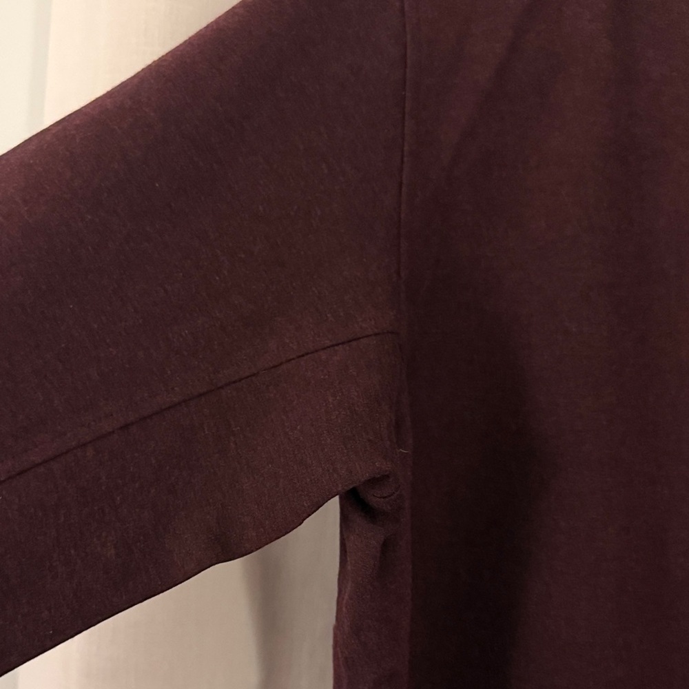 Duluth Trading Long-Sleeve Scoop Neck Dress in Wine - Picture 5 of 6